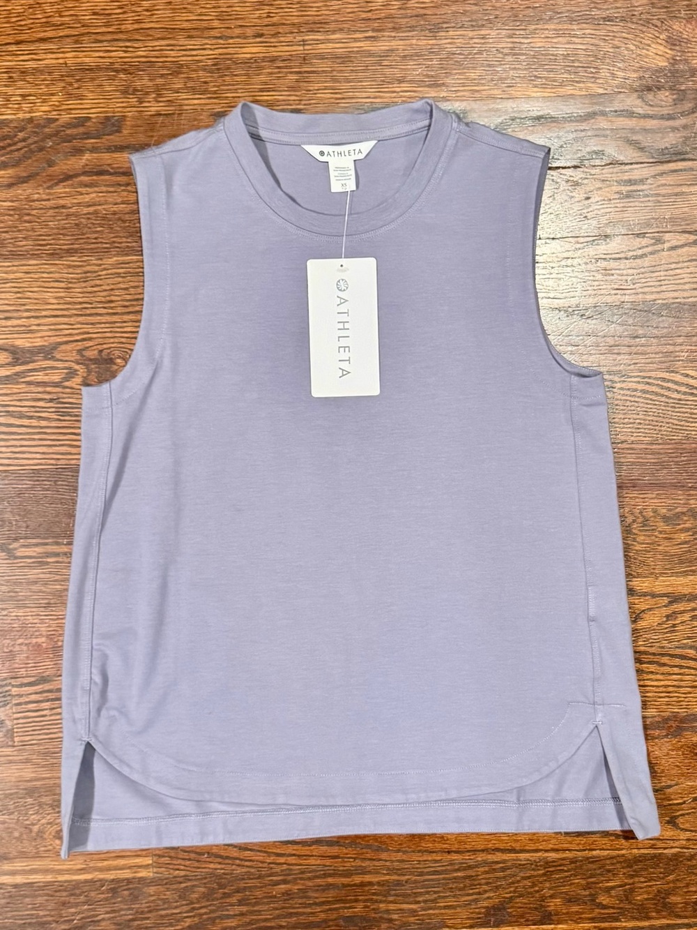 Athleta Light Gray Effortless Tank Top